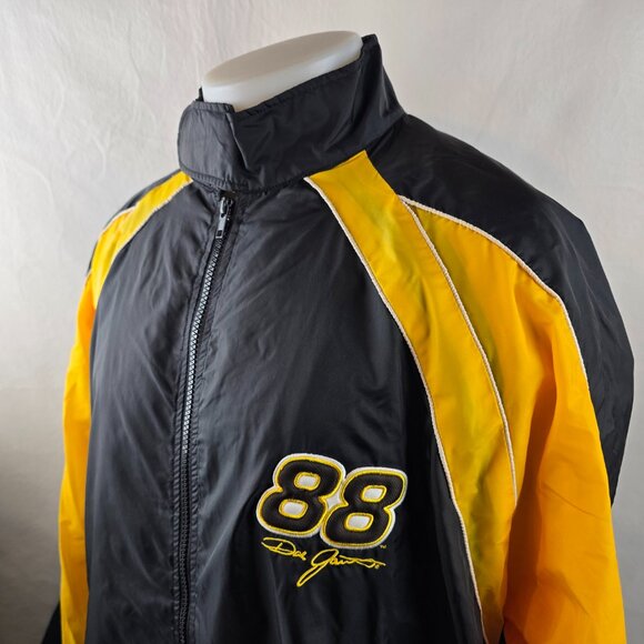 Winners Circle Dale Jarrett #88 Mens XXL Black Racing Jacket NASCAR Windbreaker - Picture 6 of 10